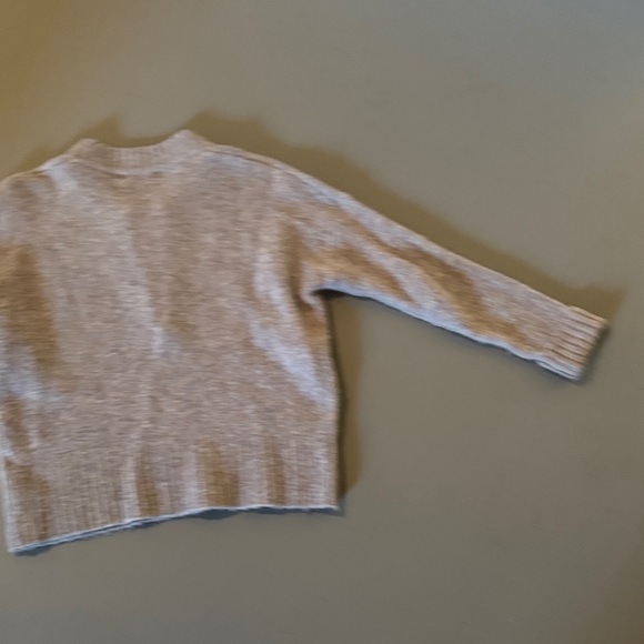 Madewell Light Gray V-Neck Quaryer Zip Sweater - XXS (fits like Small) - Picture 6 of 9